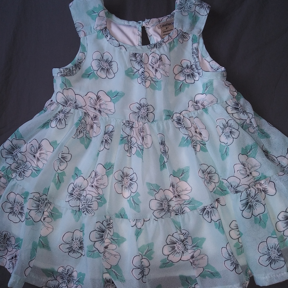 New girls Calvin Klein blue summer dress 4T